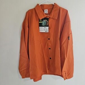 NEW Revco Black Stallion Men 3XL 9 oz FR Orange Welding Jacket Neon Collared USA